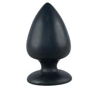 You2Toys Black Velvet Extra Anal Plug - Extra Large Silicone Butt Plug for Men and Women, Length 14 cm, Diameter 3-7.5 cm
