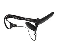 You2Toys Double Strap On Black Silicone