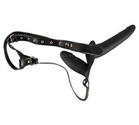 You2Toys Double Strap On Black Silicone