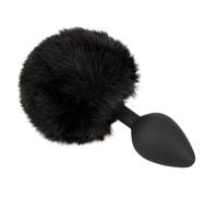 You2Toys Fluffy Tail M Anal Plug Black 14.2 cm