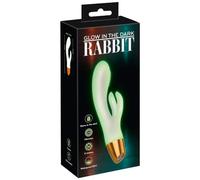You2Toys Glow in The Dark Rabbit Vibrator White 19.5 cm