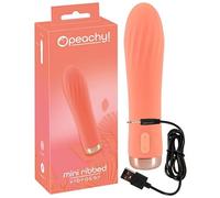 You2Toys Mini Ribbed Vibrator Orange One Size