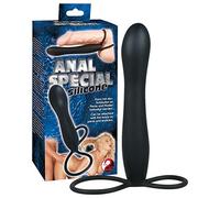 You2Toys - Black Special Anal Dildo & Cock Ring Combo