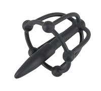 You2Toys Penisplug Glans Cage - schwarzer Dilator für Männer und Frauen, mit Eichelkäfig, Plug mit Stopperkugel