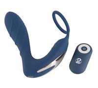 You2Toys Prostate Plug - Blue Anal Vibrator with Cock Ring