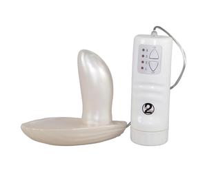 You2Toys - Shell Strap-On Vibrator (White)