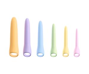 You2Toys Six in a Row 2.0 - 6-piece silicone dildo and dilator set (coloured)