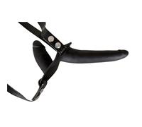 You2Toys - strap-on silicone dildo duo (black)