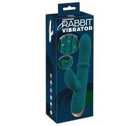 You2Toys Women Moving Ring Rabbit Vibrator Petrol/Rose Gold 3.2/3.7 cm