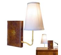 Youany Bookshelf Lamp, Literature Book Lamp, Vintage Table Lamp, The Classic Literary Book Shelf Lamp with Shade, Unique Decorative Book Shaped Tabel Lamp