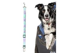 Youany Dog Seat Belt, Adjustable Car Dog Safety Seat Belt, Retractable Shockproof Vest Harness Elastic Buffer Nylon Pet Supplies for Travel Vehicle Road Trips