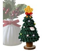 Youany Fake Christmas Tree - 7-Layer Gradient Colors Crochet Christmas Tree | Ornaments Mini for Holiday Carnival Party Office Fireplace Indoor Apartment Home Car Porch