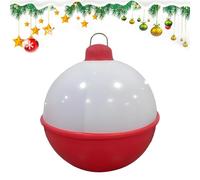 Youany Inflatable Christmas Ball - 24 Inch Large Outdoor Holiday Pendants,Hangable Christmas Tree Decorations - for Backyard Lawn Eaves Balusters Branches Floor Living Room Bedroom Study Homeowners