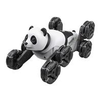 Youany Remote Control Car Toys | RC Car Robot Toy with Light Spray | Interactive Panda Shape Racing Robot Vehicle for Friends Youth Teens Kids Students