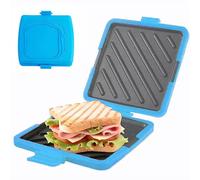 Youany Sandwich Maker,Nonstick Heat-Resistant Portable Cooker - Microwave Cheese Toaster Toastie Press Pan - for Quesadilla Snacks Food Preparation Home Apartment Dorm Party Travel Kitchen