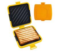 Youany Sandwich Press - Nonstick Heat-Resistant Portable Cooker - Microwave Cheese Toaster Toastie Press Pan | for Quesadilla Snacks Food Preparation Home Apartment Dorm Party Travel Kitchen