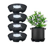 Youany Se Lf-Watering Fabric Pot Base, 4pcs Auto Watering For Plants Indoor, Large Trays Non-Woven Fabric Watering Systems For Greenhouse Garden Outdoor