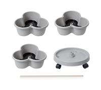 Youany Stackable Planter,Stackable Vertical Garden Plant Tower - Container with Removable Wheels & Tool Kit, Flower Pots Plant Growing System for Indoor Outdoor