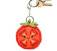 Youany Tomato Keychain Plush | Plush Backpack Pendant,Small Backpack Pendant,for Kids Adults Collectors Students Teachers Food Lovers Office Travelers Shopping Suitcases Wallets
