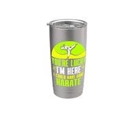 YouÂre Lucky iÂm here I Could Have Gone Karate Stainless Steel Insulated Tumbler