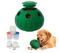 YOUAWE Frozen Treat Dispensing Dog Toys, Enrichment Licking & Puzzle Feeder, Sturdy Rubber Interactive Dog Toys, Dog Chew Toy for Happy, Cool Pups - Reduces Anxiety, Easy to Clean (Green)