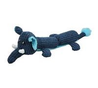 YOUBEMAGIC Squeaky Dog Toy No Stuffing with 2 Squeaker Body, Plush Elephant Animal Interactive Chew Dog Toy for Small Medium Large Dogs