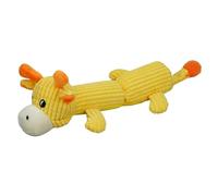 YOUBEMAGIC Squeaky Dog Toy No Stuffing with 2 Squeaker Body, Plush Giraffe Animal Interactive Chew Dog Toy for Small Medium Large Dogs