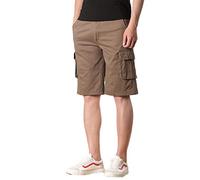 YOUCAI Mens Lightweight Cargo Shorts Relaxed Fit Summer Short Multi-Pocket Casual Fit Beach Short Outdoor Cargo Work Shorts,Coffee,46