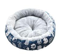 YOUCAI Pet Cat Bed Dog Bed, 3 Sizes for Small Medium Pet Cats Dogs, Round Pet Beds for Indoor Washable Soft Warm Plush Cat Pet Cushion Suitable for pets under 8kg,05,45cm