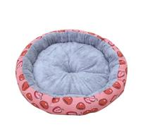 YOUCAI Pet Cat Bed Dog Bed, 3 Sizes for Small Medium Pet Cats Dogs, Round Pet Beds for Indoor Washable Soft Warm Plush Cat Pet Cushion Suitable for pets under 8kg,01,45cm