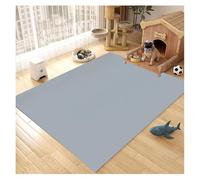 YOUCAI Pet Floor mat Waterproof urine-proof PVC Mat for Dog kennel Wear-resistant Wipeable Solid Color Carpet Doormat for Entrance, Inside, Kitchen BlueGrey