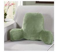 YOUCAI Reading Pillow Bed Wedge Adult Backrest Lounge Cushion With Arms, Plush Memory Foam Fill, Head Waist Back Support For Sitting Up In Bed/Couch,Green,52x38x20cm