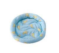 YOUCAI Round Comfortable Cartoon Self Cooling Bed Hamster Nest padded Mat Pet Summer ice Silk Cool Hamster Rabbit Small Pet Mat Sleeping Blanket BlueXJ