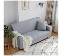 YOUCAI Sofa Cover High Stretch Elastic Fabric 1/2/3/4 Seater Sofa Slipcover Chair Loveseat Couch Cover Polyester Spandex Furniture Protector Cover,Grey2,1 Seater(90-140cm