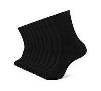 YOUCHAN 10 Pack Men’s Socks, Comfortable & Soft Cotton Crew Socks, Unisex Business Socks Black 6-8