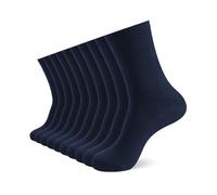 YOUCHAN 10 Pack Men’s Socks, Comfortable & Soft Cotton Crew Socks, Unisex Business Socks Blue 9-11