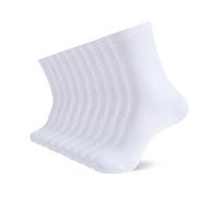 YOUCHAN 10 Pack Men’s Socks, Comfortable & Soft Cotton Crew Socks, Unisex Business Socks White 12-14