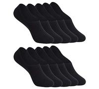 YOUCHAN Trainer Socks for Womens and Mens, No Show Ankle Socks Low Cut Invisible Non Slip Liner Socks Casual Footie Black