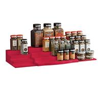 YouCopia ShelfSteps Organizer, Expandable, Red