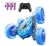 YouCute Remote control cars for Kids Age 4 5 6 7 8 9 10+ Year Old Boys Girls RC Stunt Car Toys Birthday (Blue)