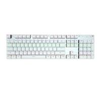 YOUCYYNB Mechanical Gaming Keyboard LED Backlit Wired Keyboard with Blue Switches, Fully Programmable, Anti-Ghosting 104 Keys for Desktop PC (White)