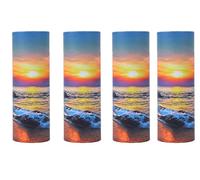 youdear memorials Ocean Sunset Scattering Urn - Biodegradable Scatter Tube for Ashes - Cremation Urn for Adult Ashes (Set of 4)