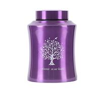 Youdear Service Urn for human ashes Adult,Cremation Urns for Ashes Male Female,Medium urn for human ashes for Dad Mom,Funeral urn Burial urn (Purple)