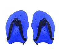 Youdefa 1 Pair Swimming Training Hand Paddles,with Adjustable Straps, Swimming Training Aid,for Adults Kids Unisex Blue