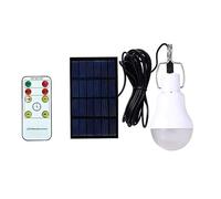 Youdefa Solar Rechargeable Emergency Light Bulb LED Light Sensing Remote Control Camping Light