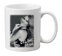 YouDesign Celebrity Mug - Ceramic Mug with Icon Portrait Pop Culture - Celine Dion Design - Gift Idea (No.1)