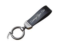 Youdian Leather Custom Keychain for Men Keychain with Name Custom Car Keychain Personalized Key Chain for Men Gift, Black, 5 * 1.37 inches