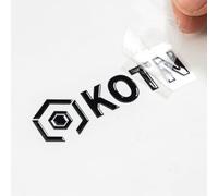 Youdian Personalized UV Transfer Sticker, Custom Sticker Label for Business Logo/Image/Text, Self-Adhesive Crystal Label Sticker, 240 Count