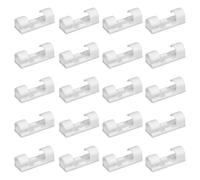 Youding Cable Clips Self-Adhesive - Pack of 20 Cable No Drilling | Desktop Management Holder USB Ethernet Mouse Keyboard Clip Set | ABS Manager Office Workplace Use