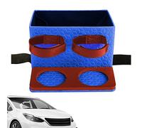 Youding Car Armrest Organizer, Armrest Auto Tissue Holder With Non-slip Fixing Strap For Phone, Waterproof Multifunctional Car Seat Organizer Center Console Organizer for Phone Card Keys Coin